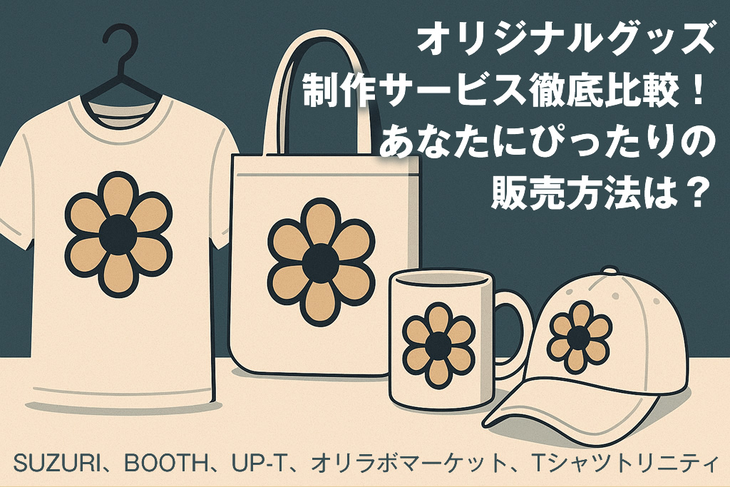 オリジナルグッズ制作サービス徹底比較！あなたにぴったりの販売方法は？
