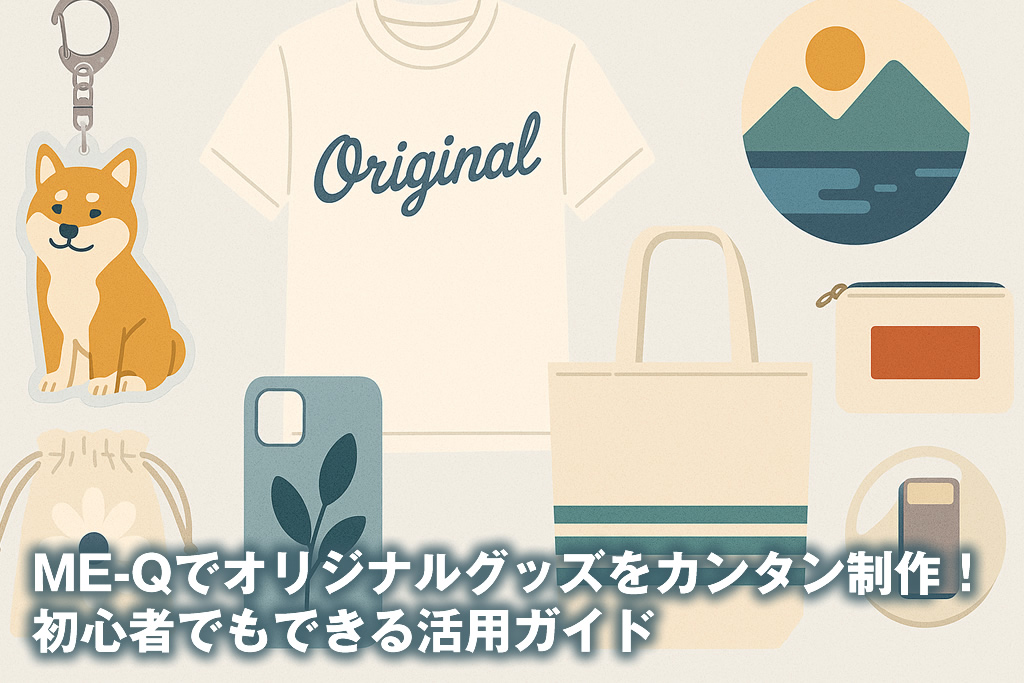 ME-Qでオリジナルグッズをカンタン制作！初心者でもできる活用ガイド