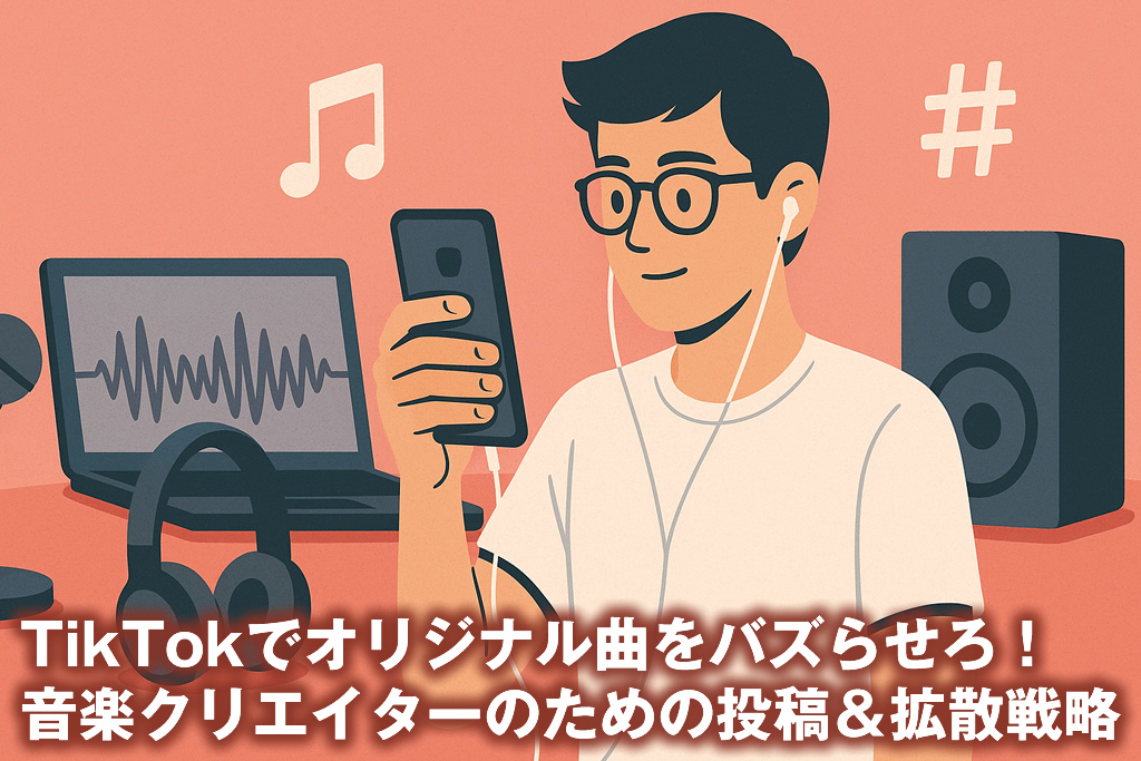 TikTokでオリジナル曲をバズらせろ！音楽クリエイターのための投稿＆拡散戦略