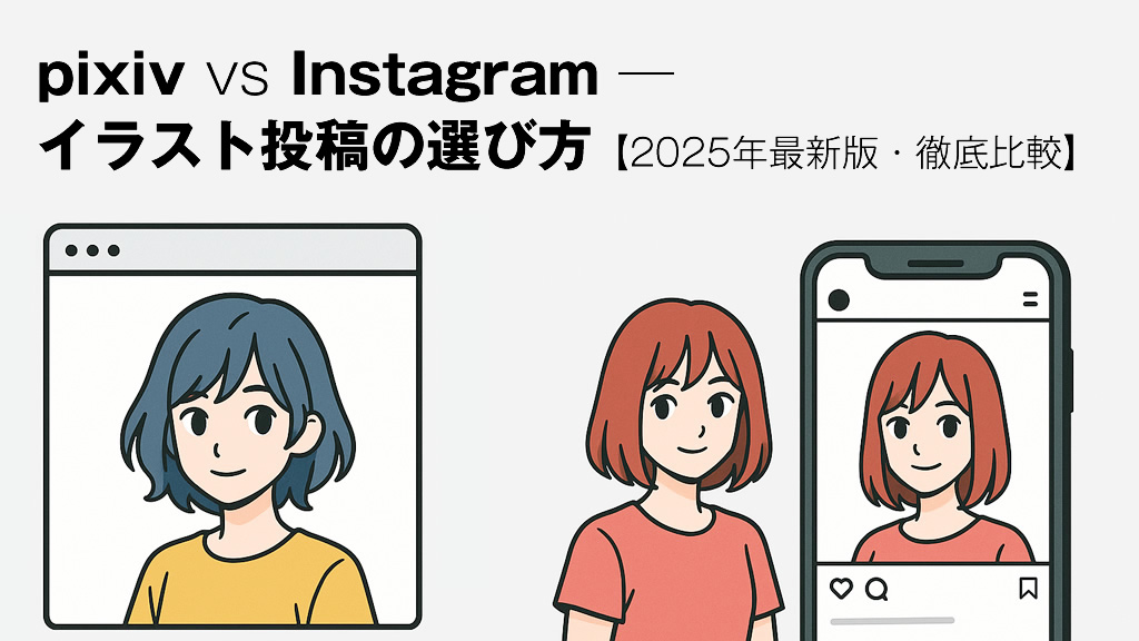 pixiv vs Instagram ─ イラスト投稿の選び方【2025年最新版・徹底比較】